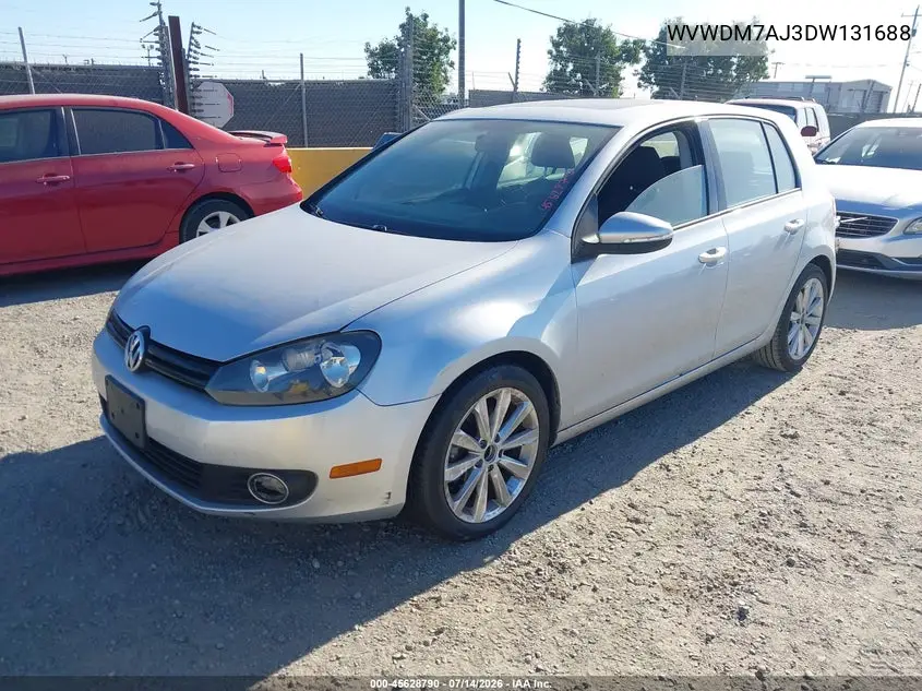 2013 Volkswagen Golf 2.0L Tdi 4-Door VIN: WVWDM7AJ3DW131688 Lot: 45628790
