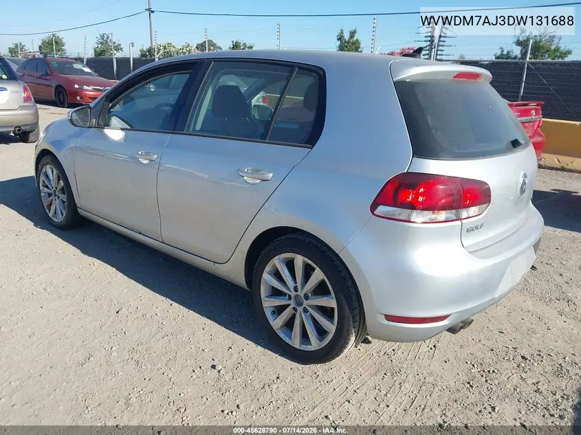 2013 Volkswagen Golf 2.0L Tdi 4-Door VIN: WVWDM7AJ3DW131688 Lot: 45628790
