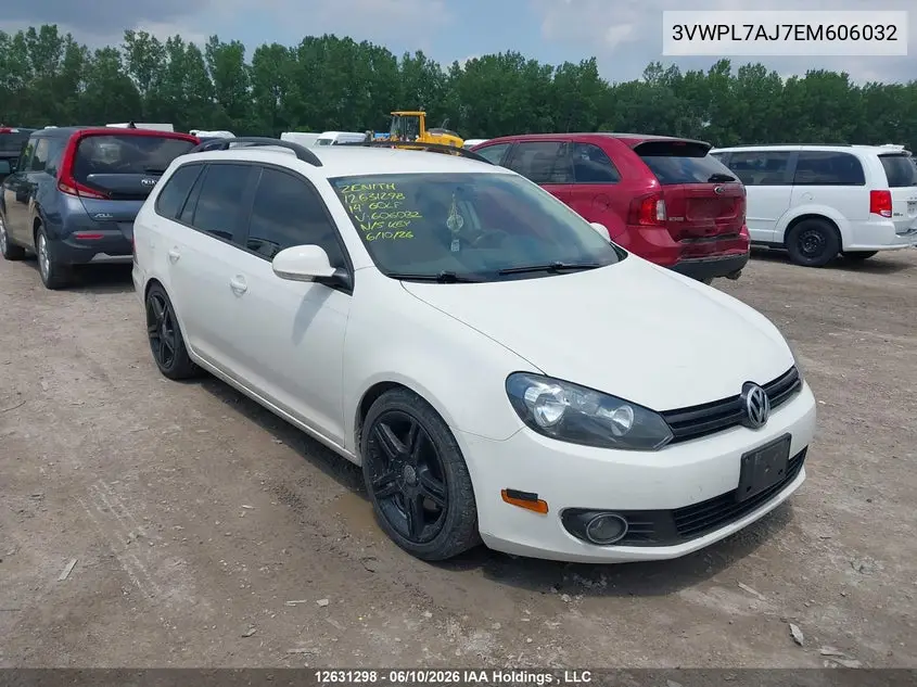 2014 Volkswagen Golf 2.0 Tdi Comfortline/2.0 Tdi Highline/2.0 Tdi Trendline/2.0 Tdi Wolfsburg Edition VIN: 3VWPL7AJ7EM606032 Lot: 12631298