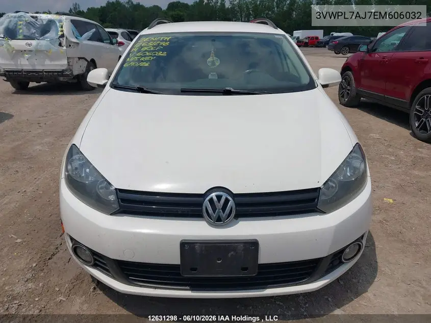 2014 Volkswagen Golf 2.0 Tdi Comfortline/2.0 Tdi Highline/2.0 Tdi Trendline/2.0 Tdi Wolfsburg Edition VIN: 3VWPL7AJ7EM606032 Lot: 12631298