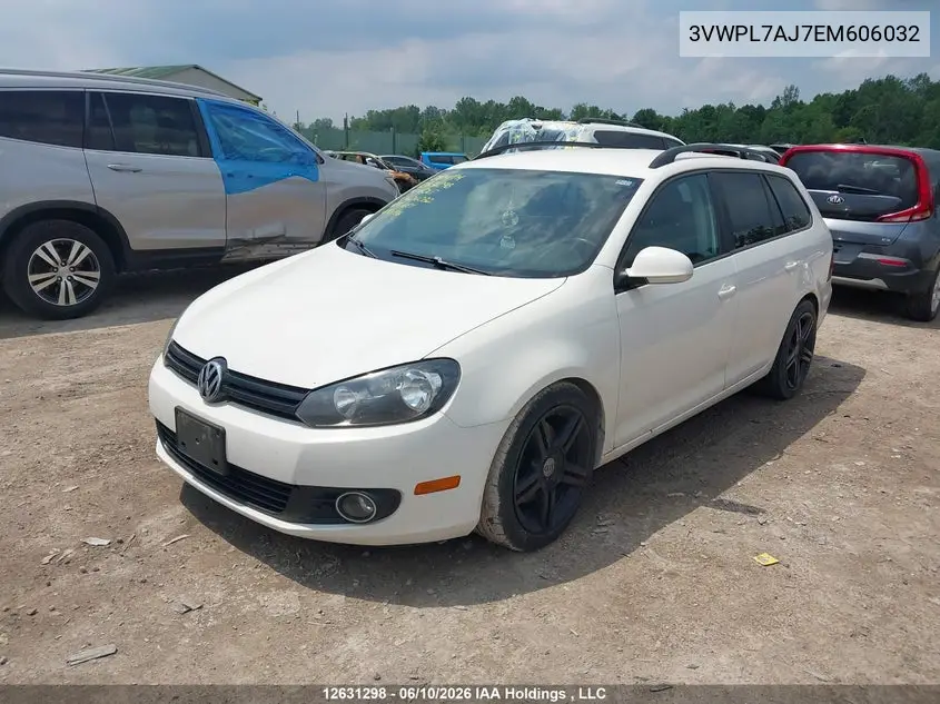 2014 Volkswagen Golf 2.0 Tdi Comfortline/2.0 Tdi Highline/2.0 Tdi Trendline/2.0 Tdi Wolfsburg Edition VIN: 3VWPL7AJ7EM606032 Lot: 12631298