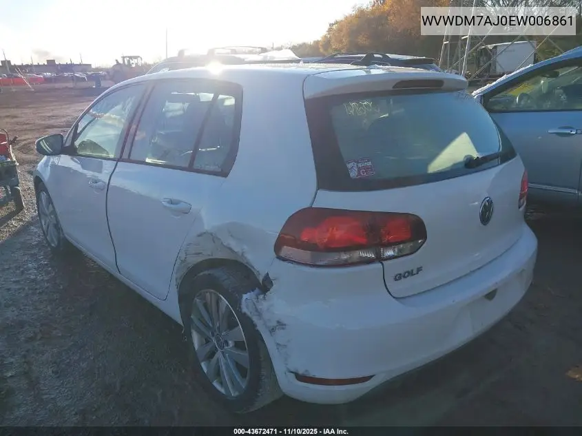 WVWDM7AJ0EW006861 2014 Volkswagen Golf 2.0L Tdi