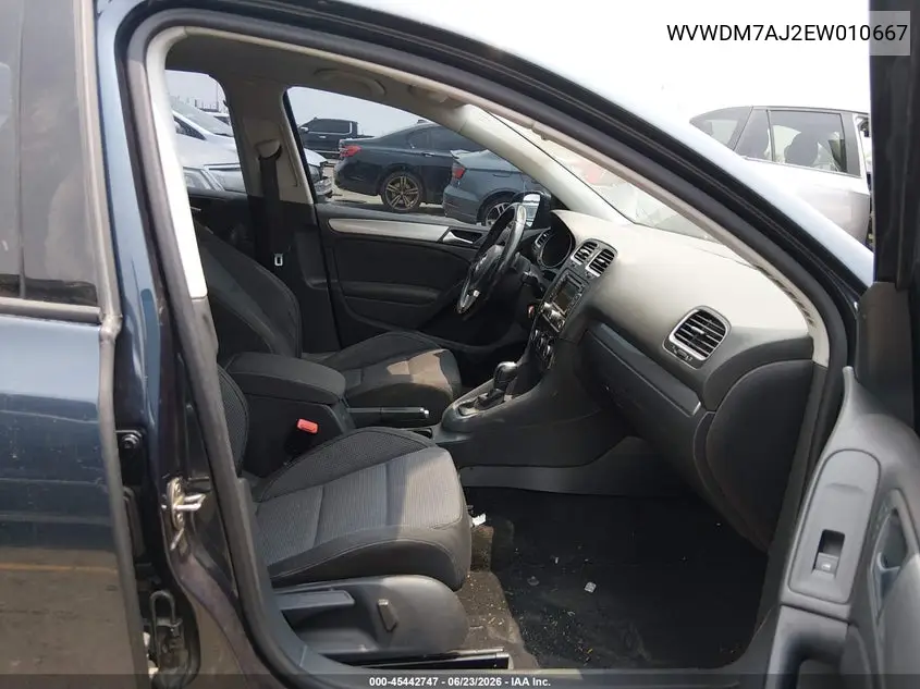 2014 Volkswagen Golf 2.0L Tdi VIN: WVWDM7AJ2EW010667 Lot: 45442747