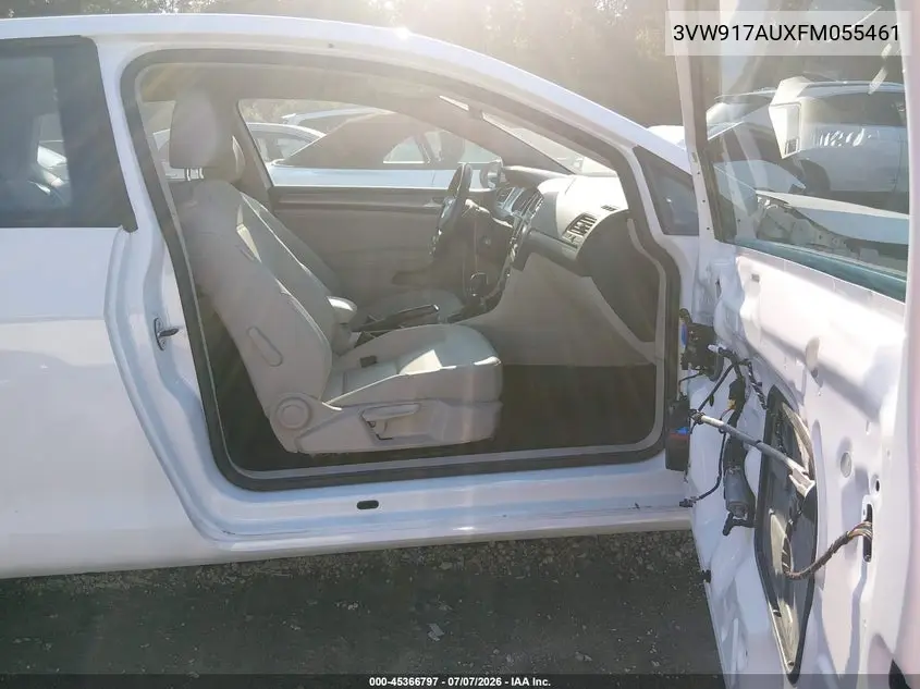2015 Volkswagen Golf Tsi S 2-Door VIN: 3VW917AUXFM055461 Lot: 45366797
