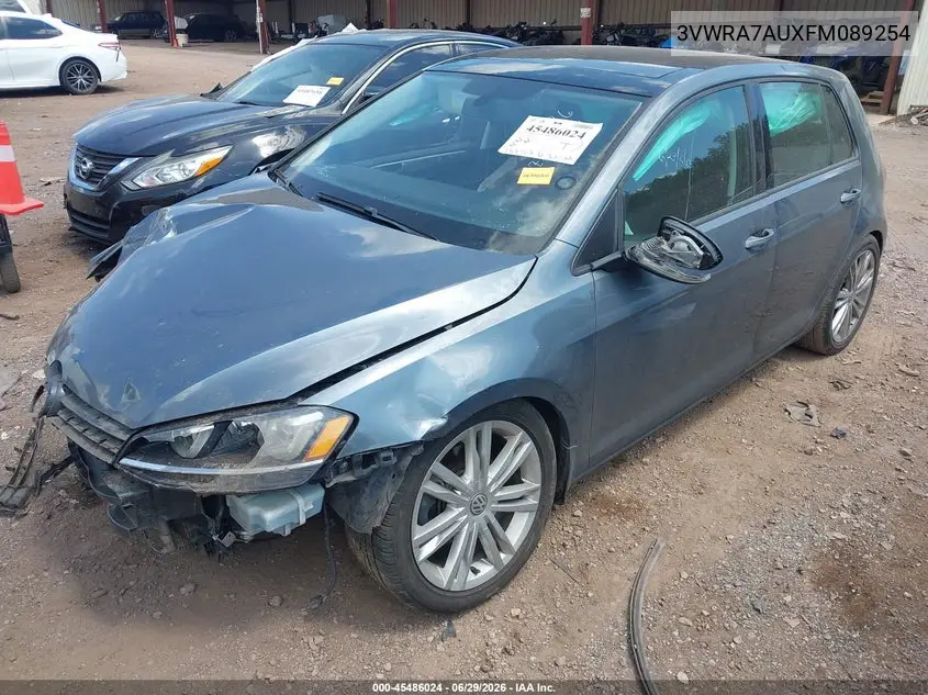 2015 Volkswagen Golf Tdi Se 4-Door VIN: 3VWRA7AUXFM089254 Lot: 45486024