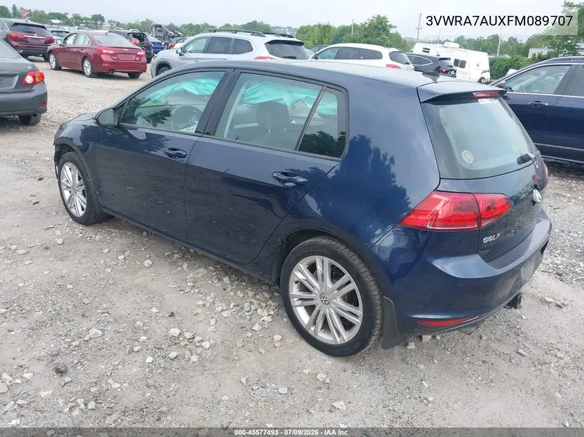 2015 Volkswagen Golf Tdi Se 4-Door VIN: 3VWRA7AUXFM089707 Lot: 45577493