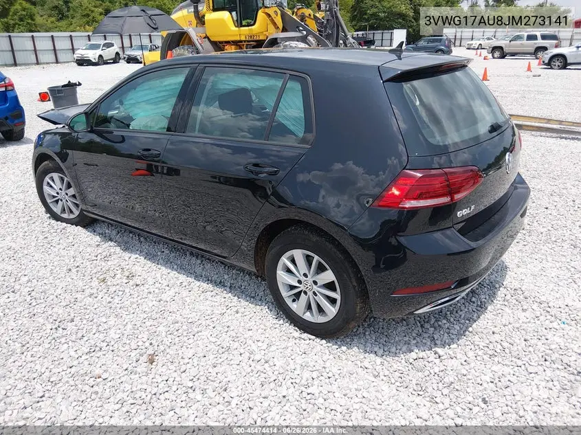 2018 Volkswagen Golf Tsi S/Tsi Se VIN: 3VWG17AU8JM273141 Lot: 45474414