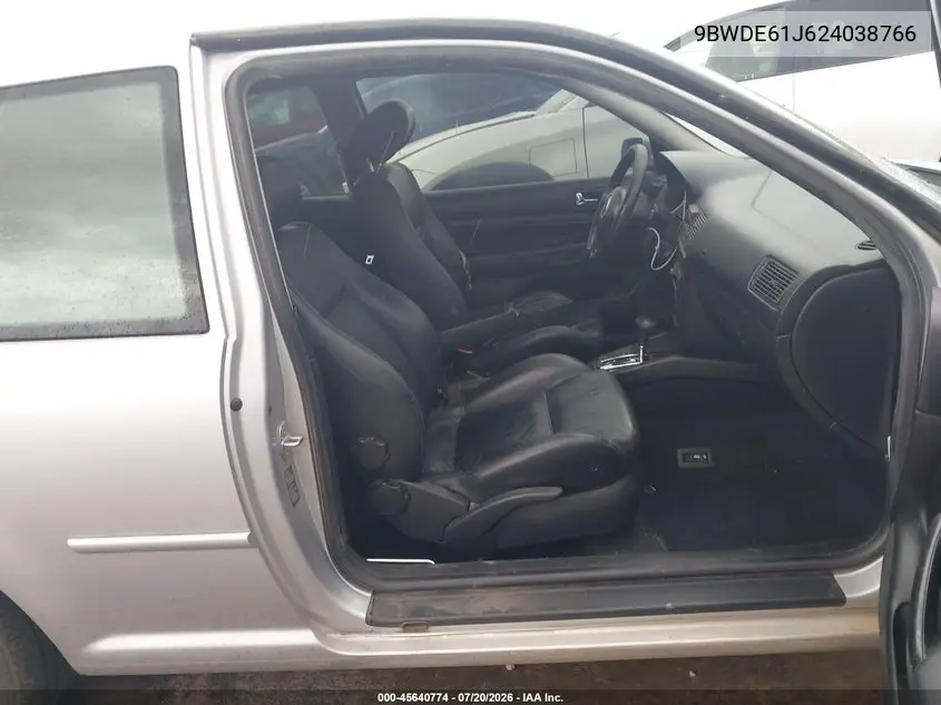 2002 Volkswagen Gti 1.8L VIN: 9BWDE61J624038766 Lot: 45640774