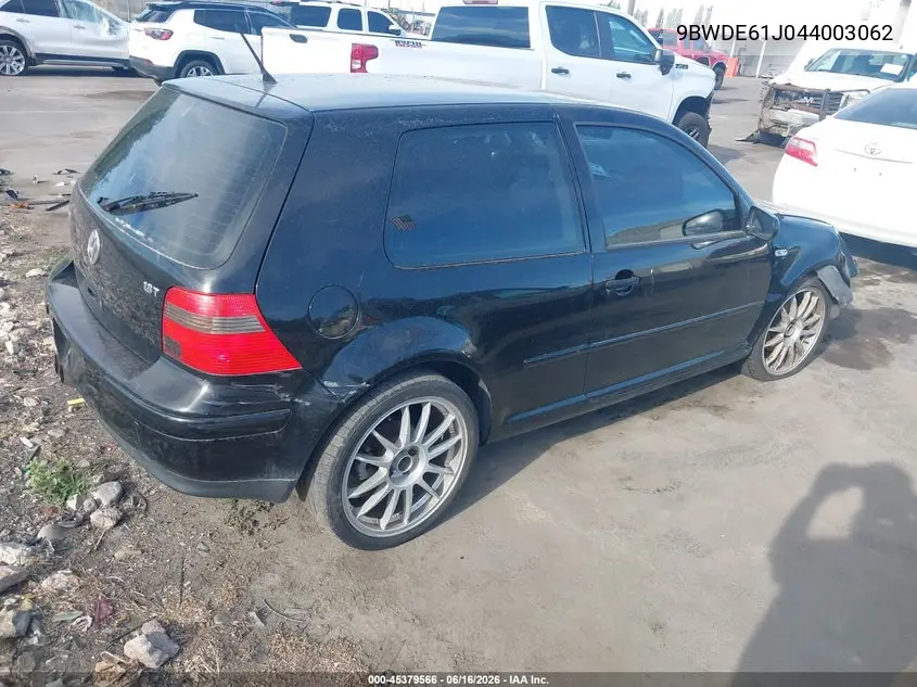 2004 Volkswagen Gti 1.8T VIN: 9BWDE61J044003062 Lot: 45379566