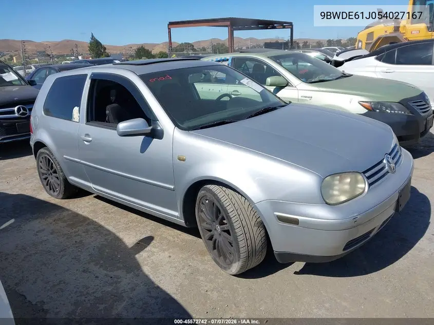 2005 Volkswagen Gti 1.8T VIN: 9BWDE61J054027167 Lot: 45572742