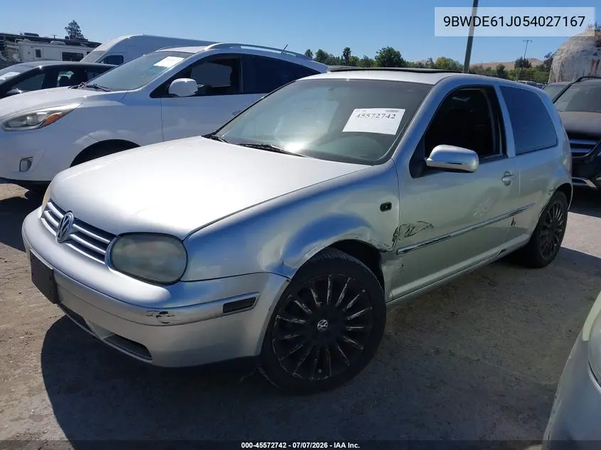 2005 Volkswagen Gti 1.8T VIN: 9BWDE61J054027167 Lot: 45572742