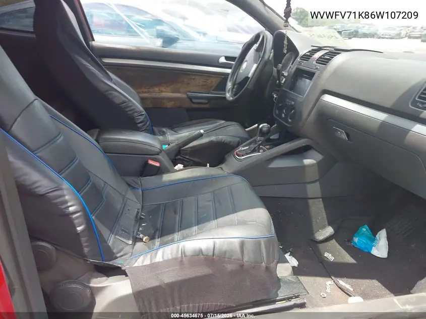 2006 Volkswagen Gti 2-Door VIN: WVWFV71K86W107209 Lot: 45634675