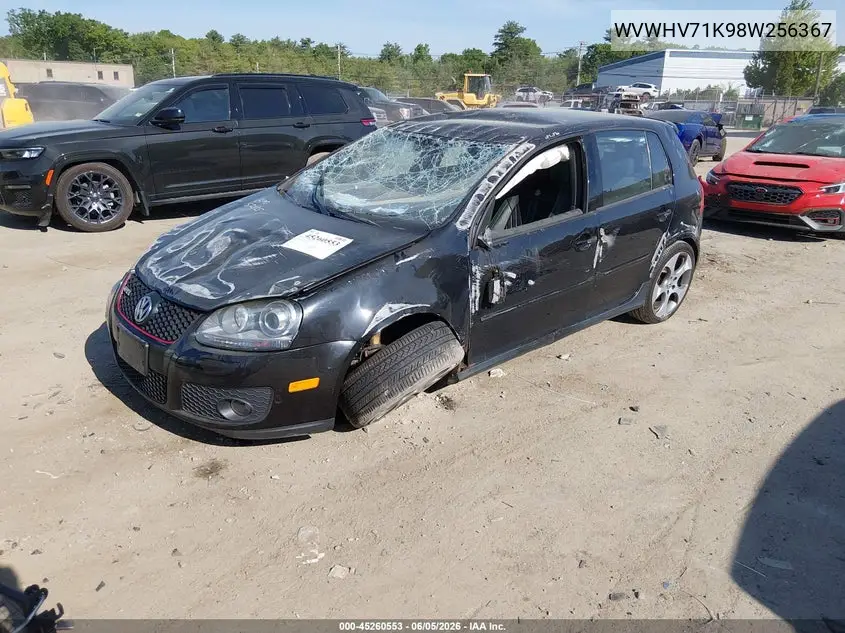 2008 Volkswagen Gti 4-Door VIN: WVWHV71K98W256367 Lot: 45260553
