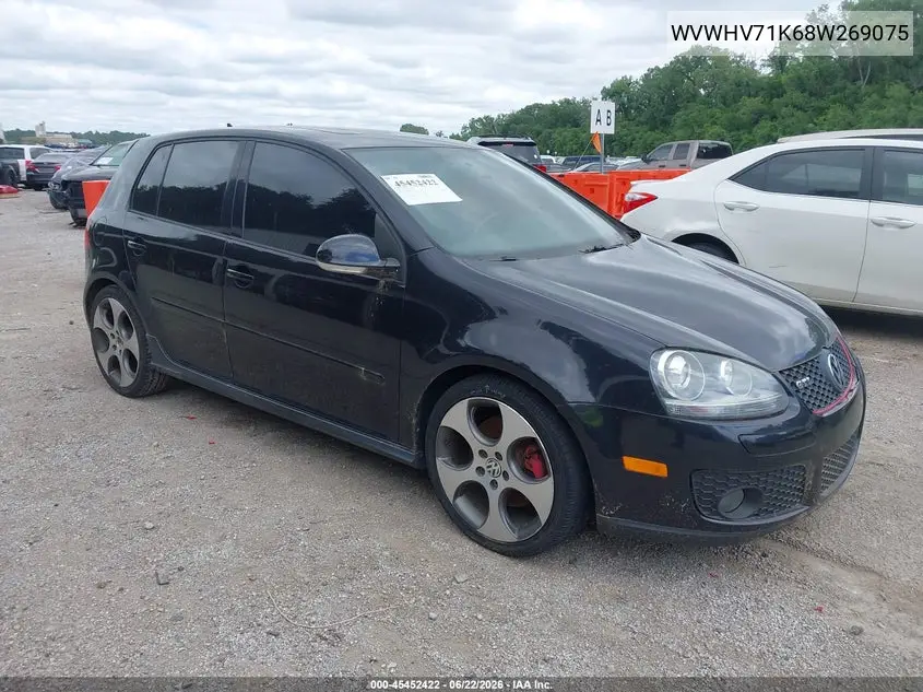 2008 Volkswagen Gti 4-Door VIN: WVWHV71K68W269075 Lot: 45452422