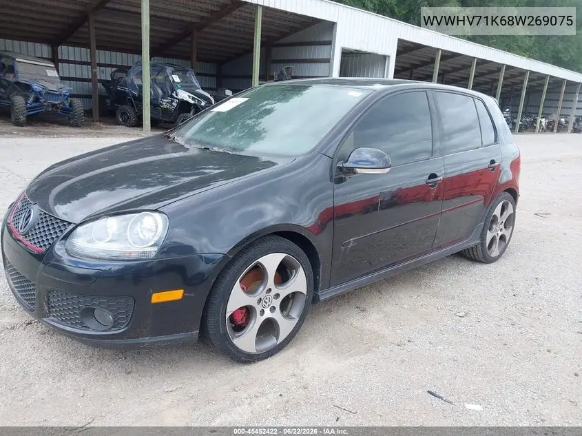 2008 Volkswagen Gti 4-Door VIN: WVWHV71K68W269075 Lot: 45452422