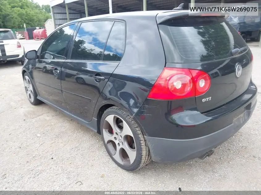 2008 Volkswagen Gti 4-Door VIN: WVWHV71K68W269075 Lot: 45452422
