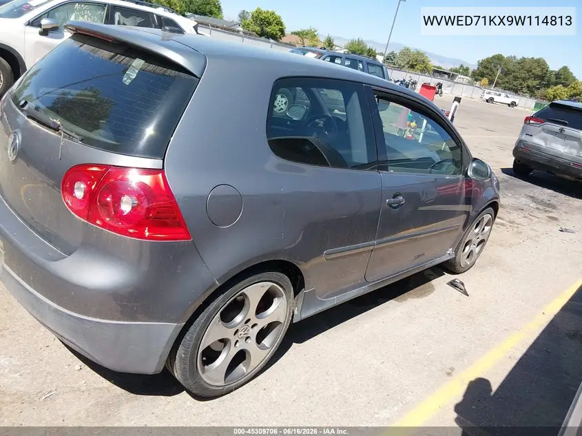 2009 Volkswagen Gti VIN: WVWED71KX9W114813 Lot: 45309706