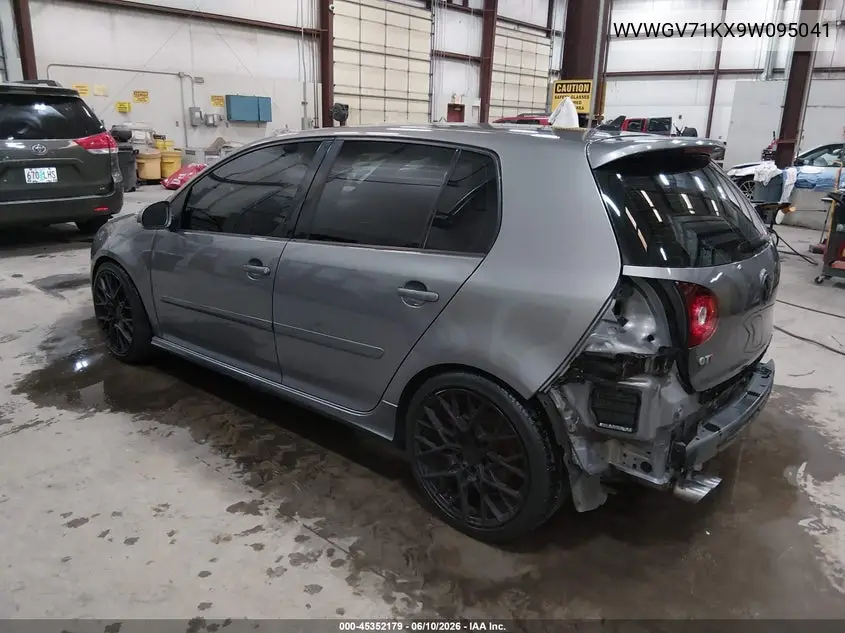 2009 Volkswagen Gti 4-Door VIN: WVWGV71KX9W095041 Lot: 45352179