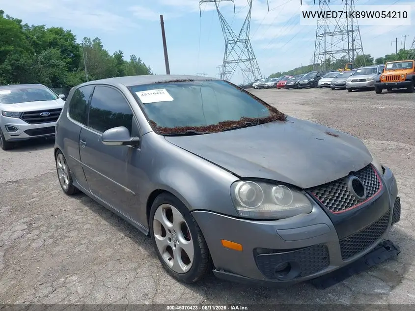 2009 Volkswagen Gti 2-Door VIN: WVWED71K89W054210 Lot: 45370423