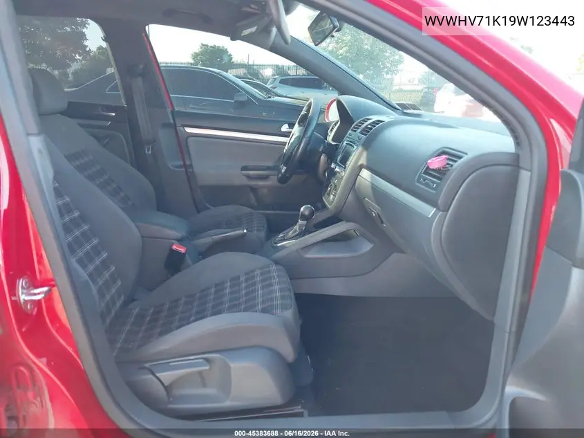 2009 Volkswagen Gti 4-Door VIN: WVWHV71K19W123443 Lot: 45383688