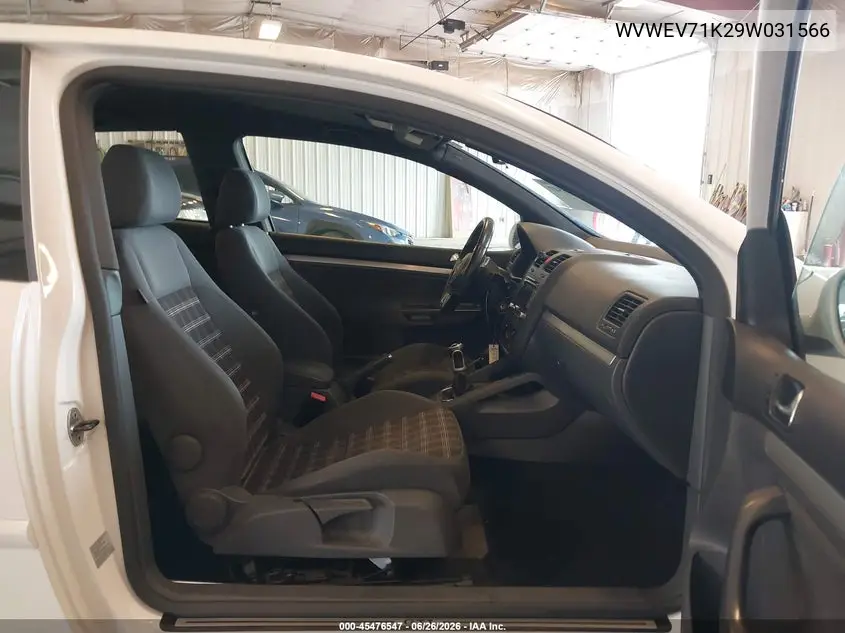 2009 Volkswagen Gti 2-Door VIN: WVWEV71K29W031566 Lot: 45476547
