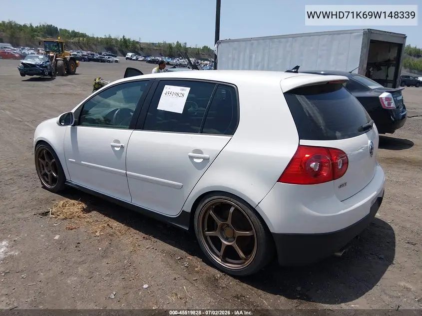2009 Volkswagen Gti 4-Door VIN: WVWHD71K69W148339 Lot: 45519828