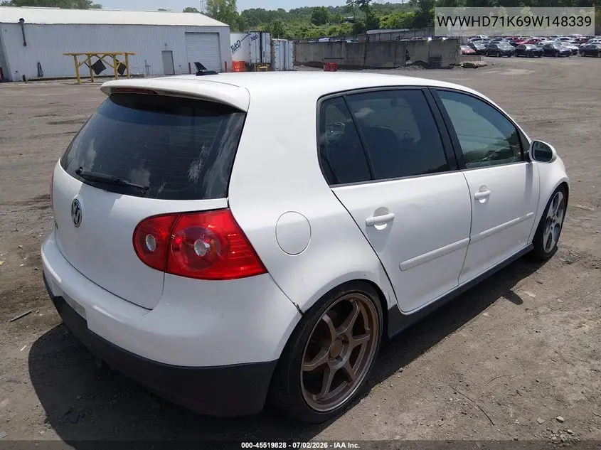 2009 Volkswagen Gti 4-Door VIN: WVWHD71K69W148339 Lot: 45519828