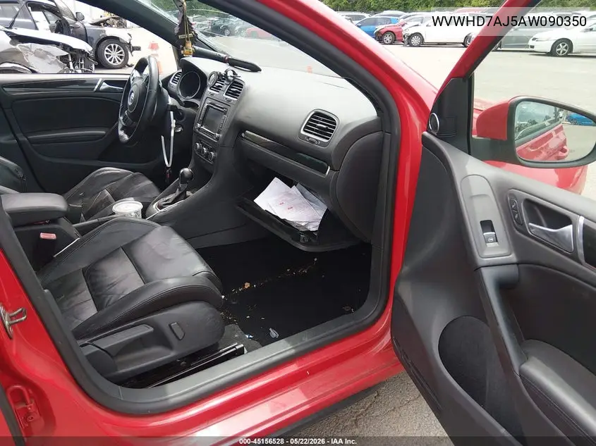 2010 Volkswagen Gti 4-Door VIN: WVWHD7AJ5AW090350 Lot: 45156528