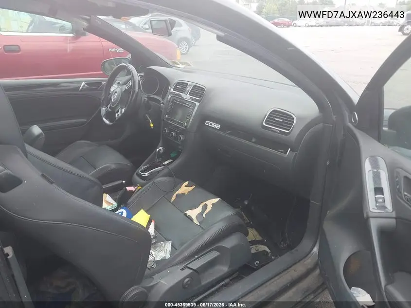 2010 Volkswagen Gti 2-Door VIN: WVWFD7AJXAW236443 Lot: 45369539