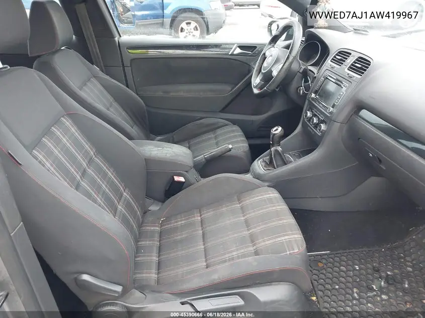 2010 Volkswagen Gti 2-Door VIN: WVWED7AJ1AW419967 Lot: 45390666
