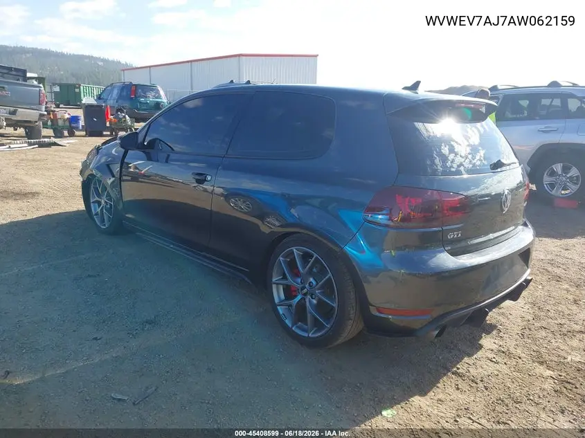 2010 Volkswagen Gti 2-Door VIN: WVWEV7AJ7AW062159 Lot: 45408599