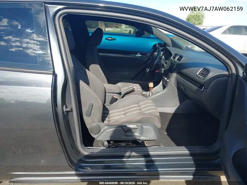 2010 Volkswagen Gti 2-Door VIN: WVWEV7AJ7AW062159 Lot: 45408599