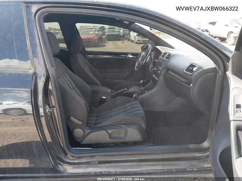 2011 Volkswagen Gti 2-Door VIN: WVWEV7AJXBW066322 Lot: 45590471