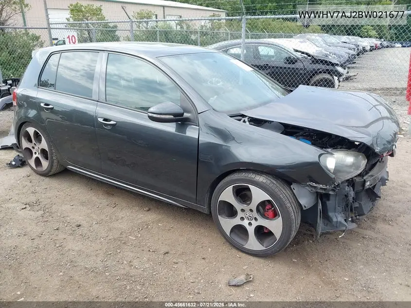 2011 Volkswagen Gti 4-Door/4-Door Autobahn VIN: WVWHV7AJ2BW021677 Lot: 45661632