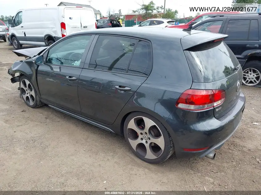 2011 Volkswagen Gti 4-Door/4-Door Autobahn VIN: WVWHV7AJ2BW021677 Lot: 45661632