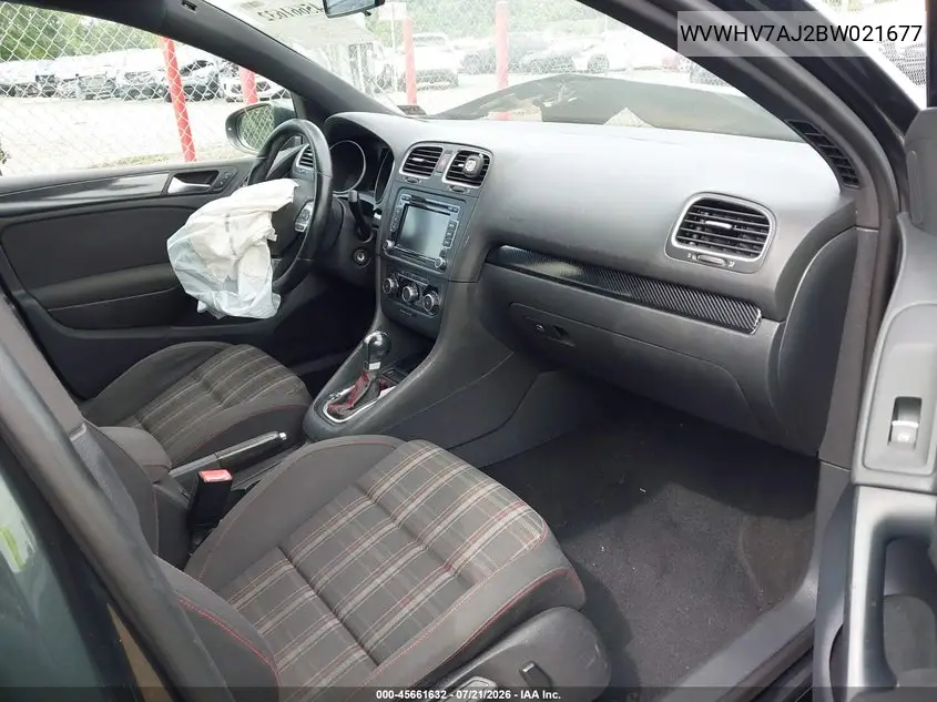 2011 Volkswagen Gti 4-Door/4-Door Autobahn VIN: WVWHV7AJ2BW021677 Lot: 45661632