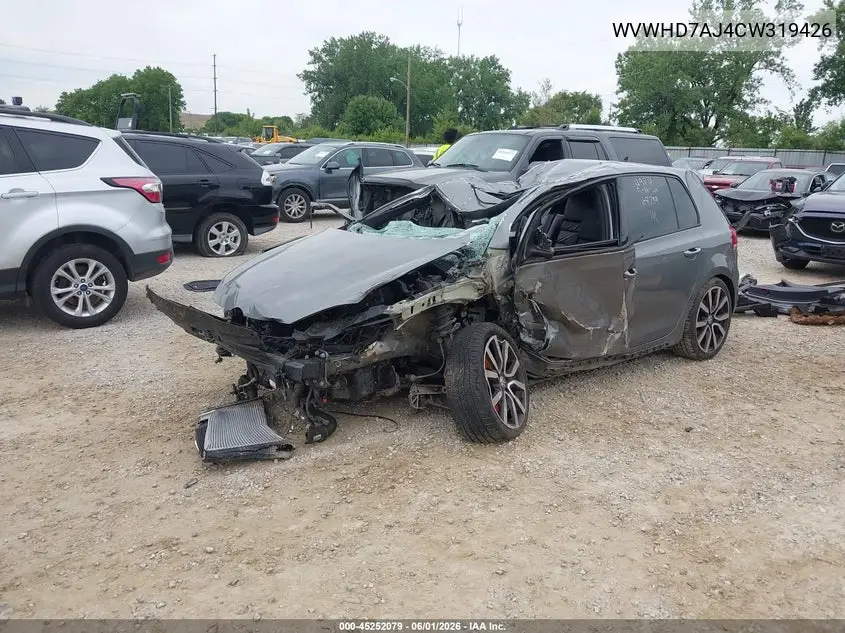 2012 Volkswagen Gti 4-Door Autobahn VIN: WVWHD7AJ4CW319426 Lot: 45252079