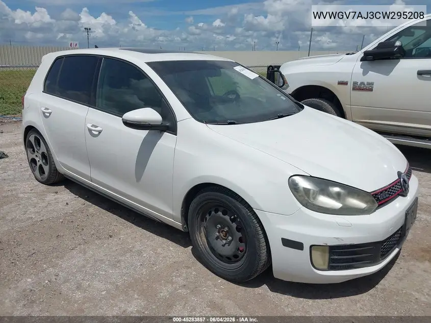 2012 Volkswagen Gti 4-Door VIN: WVWGV7AJ3CW295208 Lot: 45283857