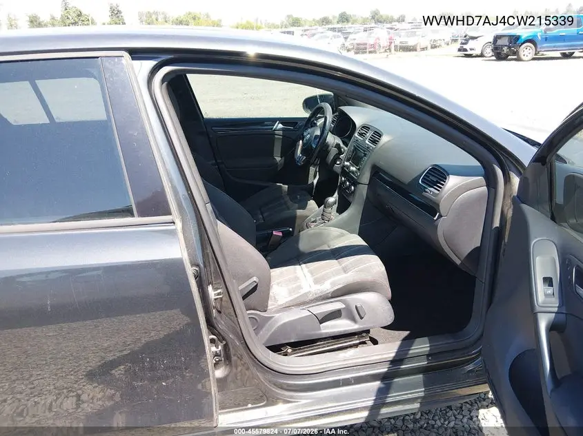 2012 Volkswagen Gti 4-Door VIN: WVWHD7AJ4CW215339 Lot: 45579824