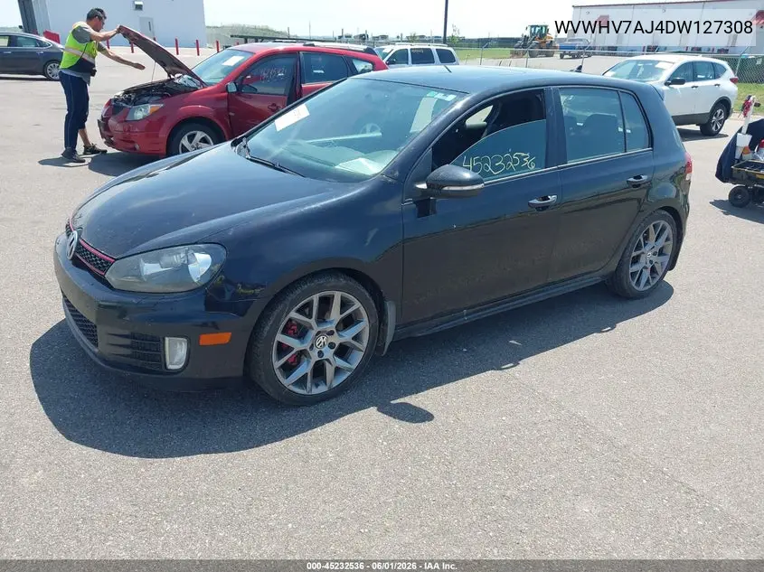 2013 Volkswagen Gti 4-Door VIN: WVWHV7AJ4DW127308 Lot: 45232536
