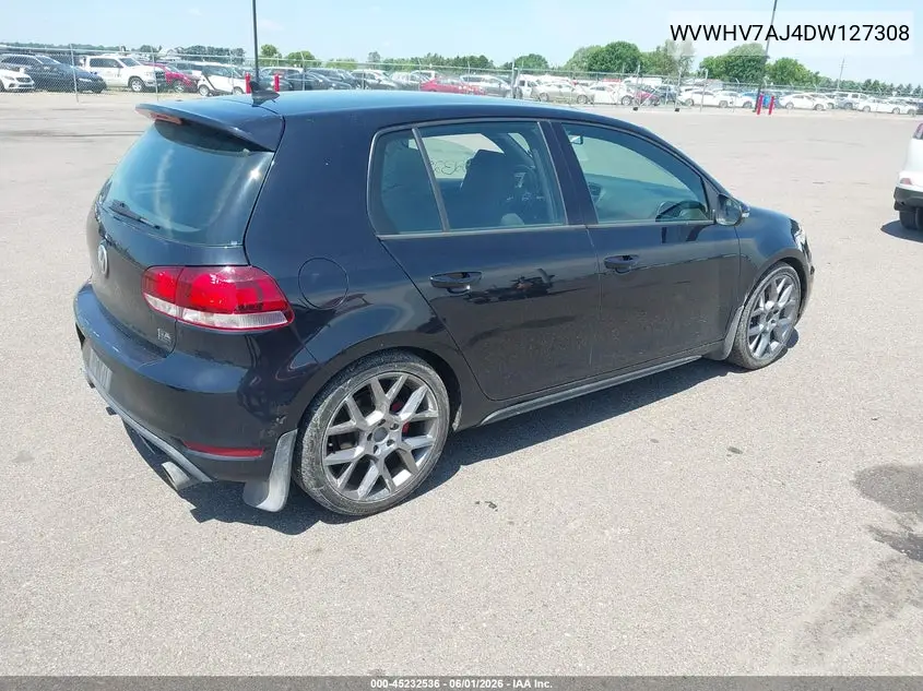 2013 Volkswagen Gti 4-Door VIN: WVWHV7AJ4DW127308 Lot: 45232536