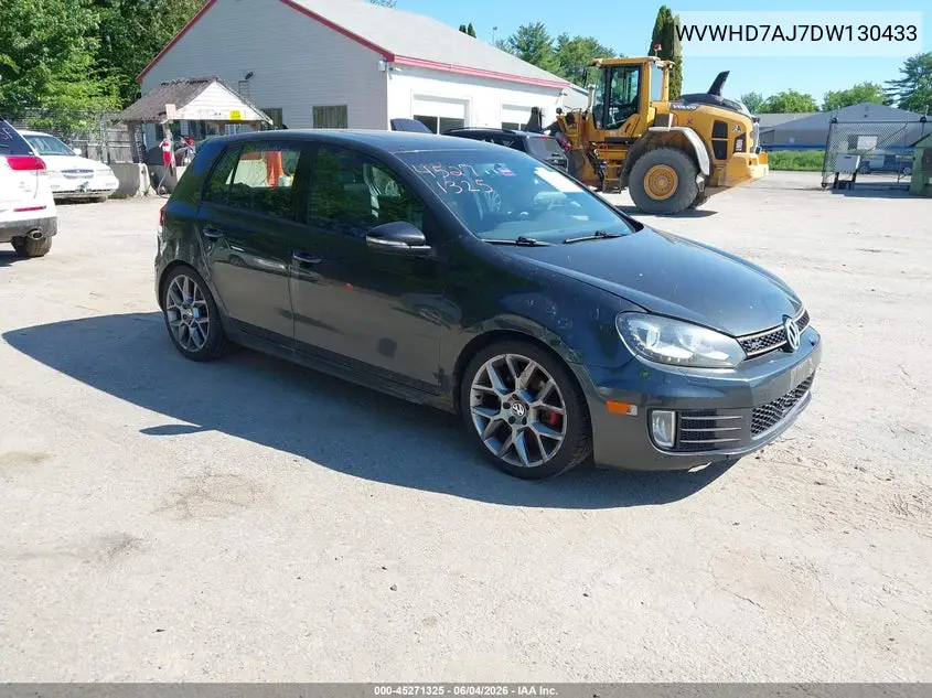2013 Volkswagen Gti Drivers Edition VIN: WVWHD7AJ7DW130433 Lot: 45271325