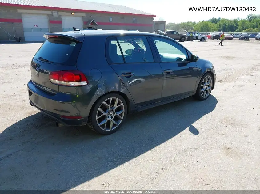 2013 Volkswagen Gti Drivers Edition VIN: WVWHD7AJ7DW130433 Lot: 45271325
