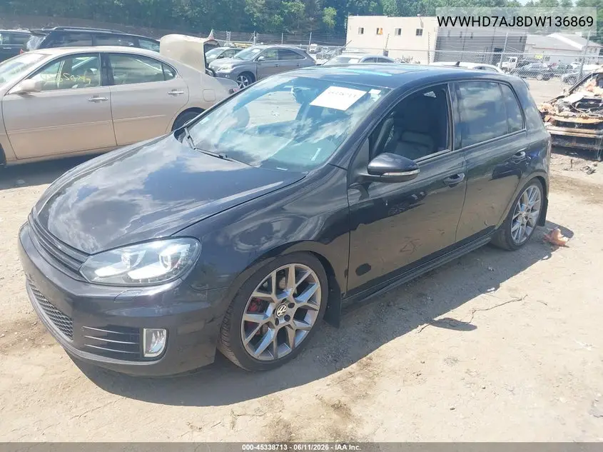 2013 Volkswagen Gti Drivers Edition VIN: WVWHD7AJ8DW136869 Lot: 45338713