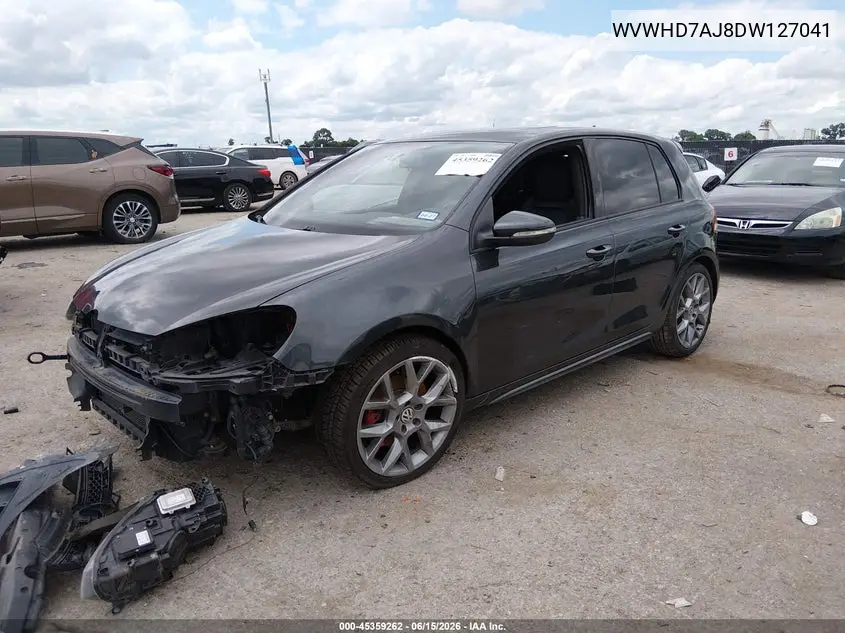 2013 Volkswagen Gti Drivers Edition VIN: WVWHD7AJ8DW127041 Lot: 45359262