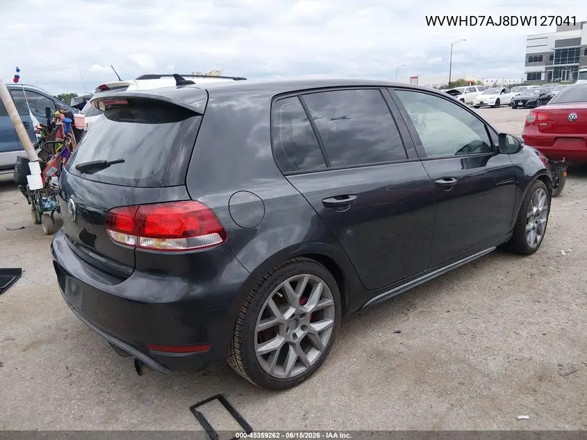 2013 Volkswagen Gti Drivers Edition VIN: WVWHD7AJ8DW127041 Lot: 45359262