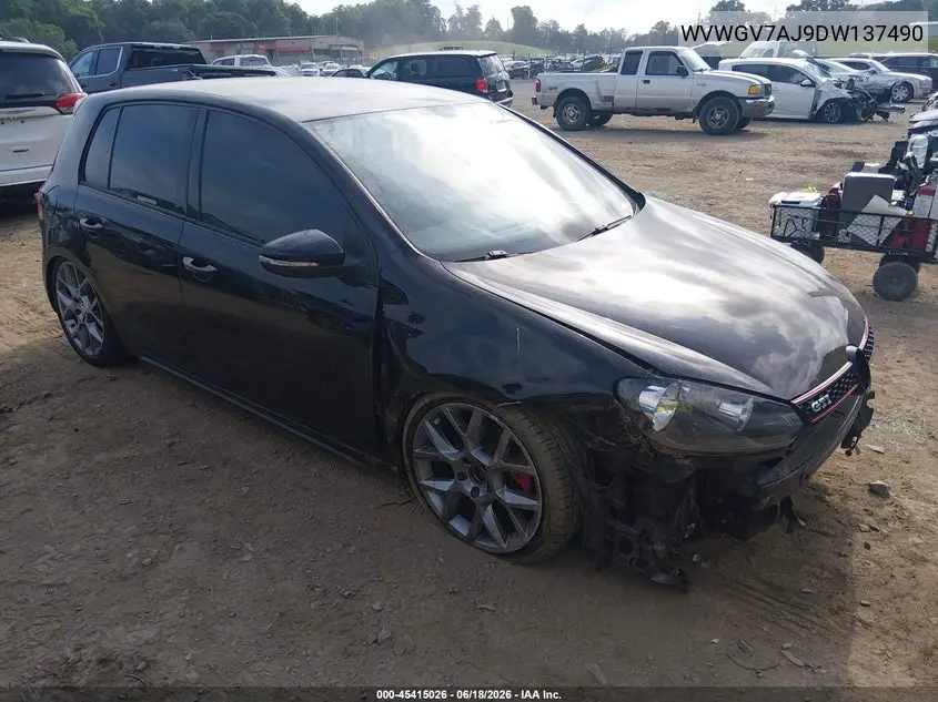 2013 Volkswagen Gti Wolfsburg Edition VIN: WVWGV7AJ9DW137490 Lot: 45415026