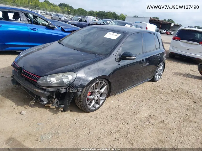 2013 Volkswagen Gti Wolfsburg Edition VIN: WVWGV7AJ9DW137490 Lot: 45415026