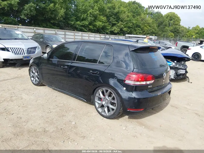 2013 Volkswagen Gti Wolfsburg Edition VIN: WVWGV7AJ9DW137490 Lot: 45415026