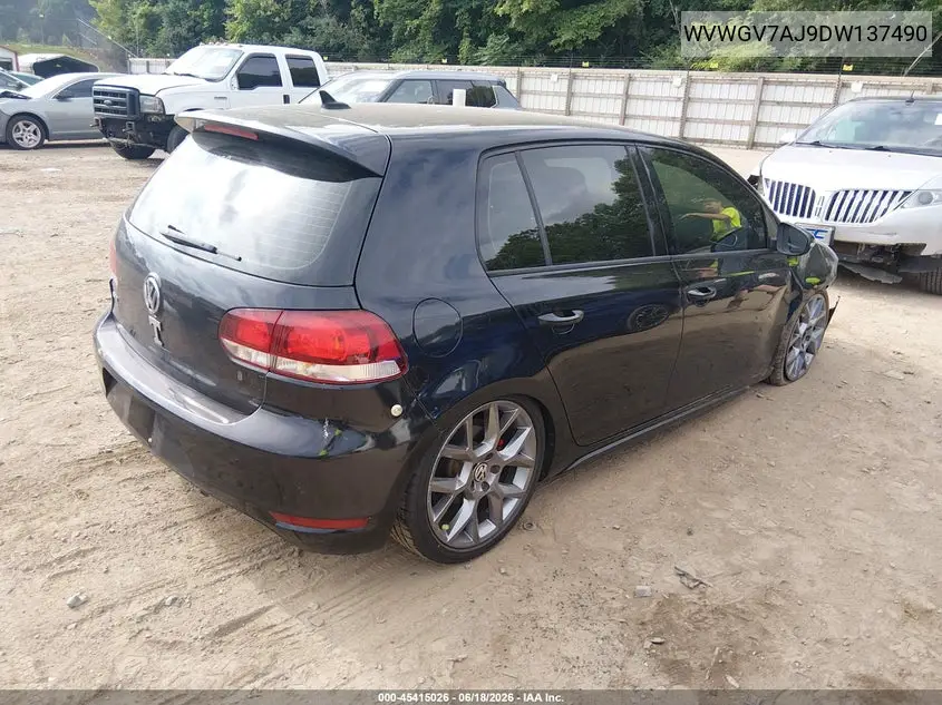 2013 Volkswagen Gti Wolfsburg Edition VIN: WVWGV7AJ9DW137490 Lot: 45415026